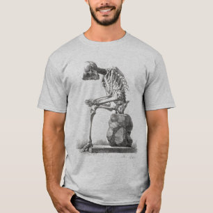Antique Skeleton Anatomy: Gothic Halloween Medical T-Shirt