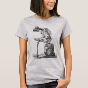 Antique Skeleton Anatomy: Gothic Halloween Medical T-Shirt