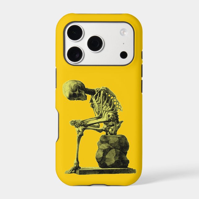 Antique Skeleton Art "The Thinker" (Back)