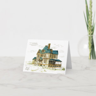 Antique Sketch 54 Western in Short Hills NJ Card