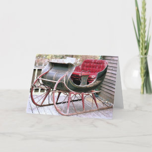 Antique Sleigh Holiday Card