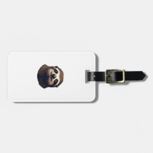 Antique Sloth Illustration Vintage Tee (2) Luggage Tag