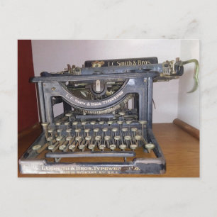 Antique Smith Brothers Typewriter Postcard