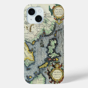 Antique Southeast Asian Map by Mercator / Hondius iPhone 15 Case