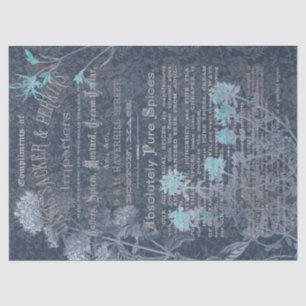 Antique Spices Ad Ephemera Decoupage Tissue Paper