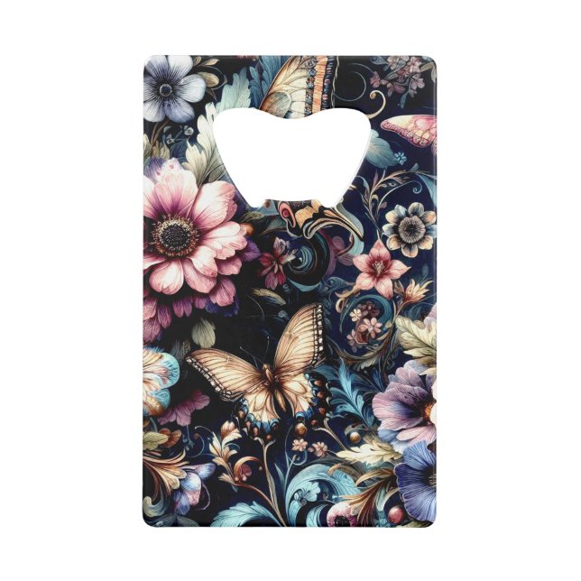 Antique Spring Flowers and Butterflies  (Front)
