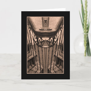Antique Stairway Abstract Card