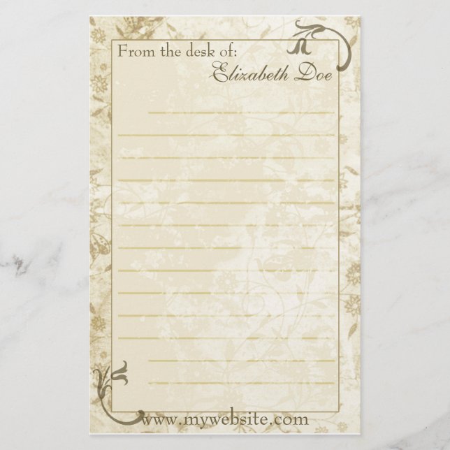 'Antique' Stationery (Front)