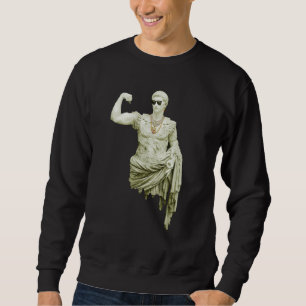 Antique Statue Drip Iced Out Flex Drippy Gold Chai Sweatshirt