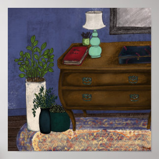 Antique Still Life Poster