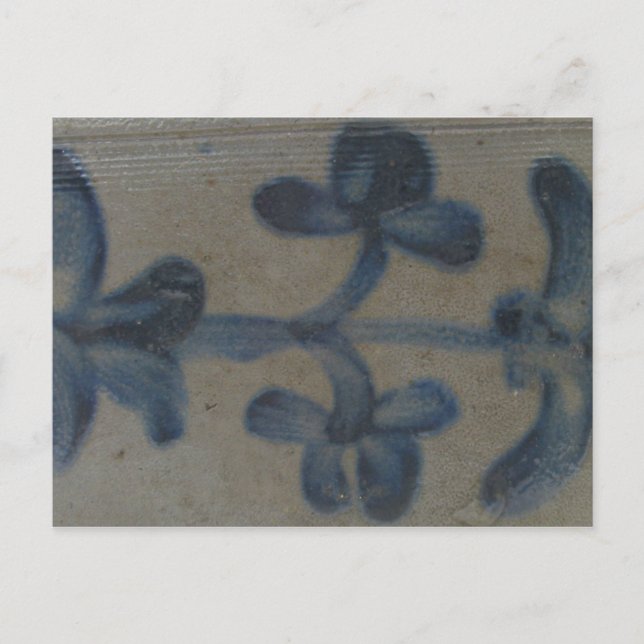 Antique Stoneware Decoration Postcard (Front)