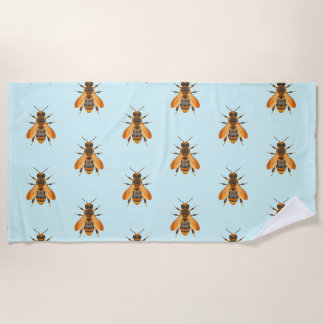 Antique Style Bumble Bee – Vintage Inspired Beach Towel