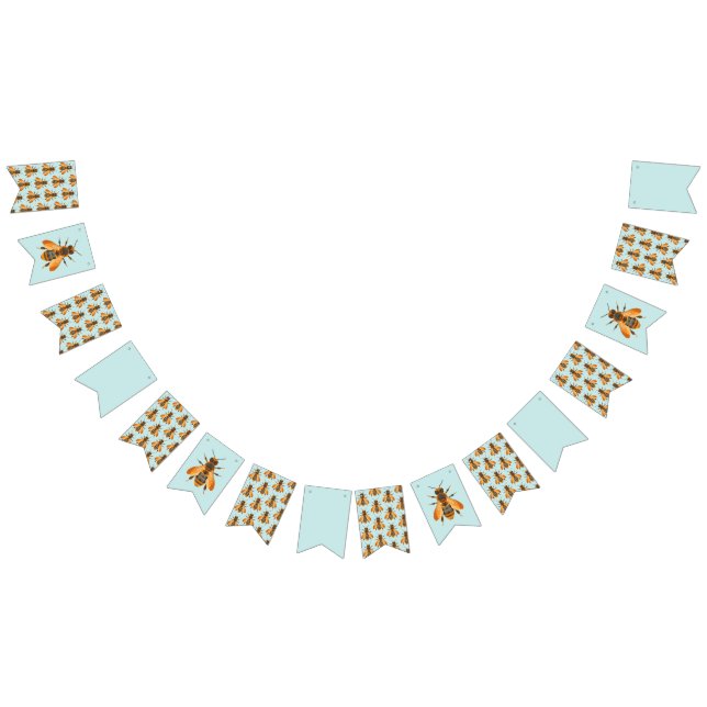 Antique Style Bumble Bee – Vintage Inspired Bunting (All)