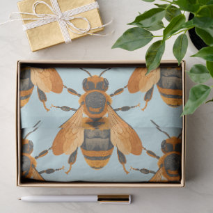 Antique Style Bumble Bee – Vintage Inspired Tissue Paper