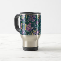Antique Style Flowers and Birds Pattern