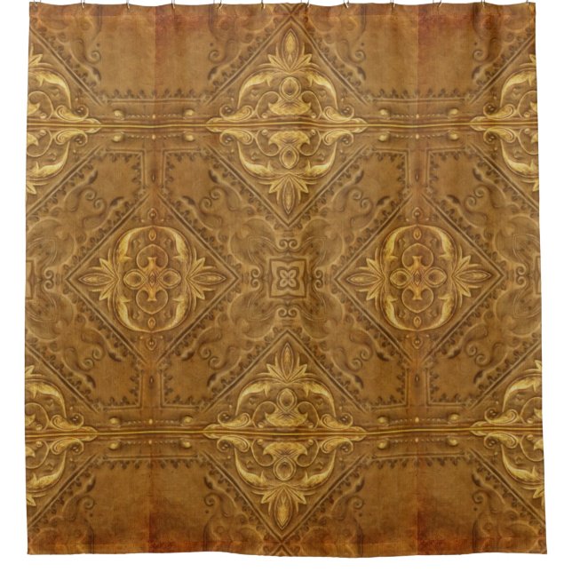 Antique Style Pattern grunge 11 + your ideas Shower Curtain (Front)