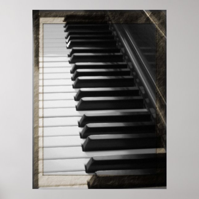 Antique Style Piano Poster (Front)
