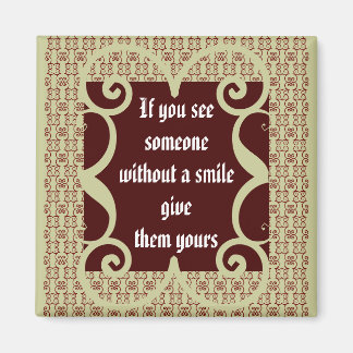 ANTIQUE STYLE SMILE MAGNET