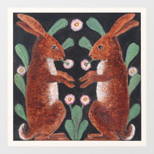 Antique Style Woodland Hare Spring Flower Decor