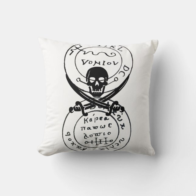 ANTIQUE TALISMAN / PIRATES TREASURE MAP CUSHION (Front)