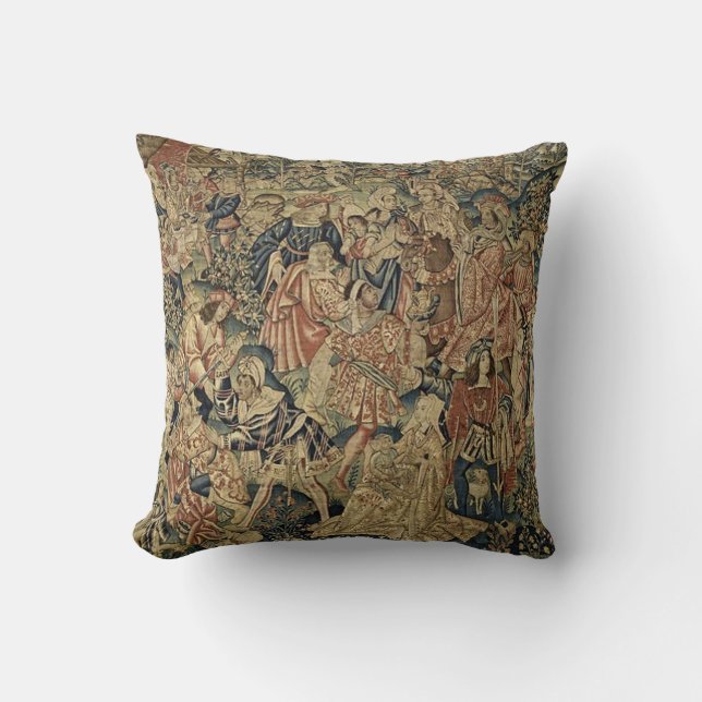 Antique Tapestry Look Cushion (Front)