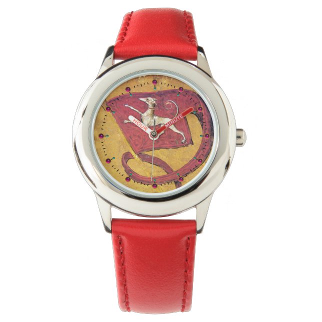 ANTIQUE TAROTS,GERMAN COURT CARDS RED FLAG OF DOGS WATCH (Front)