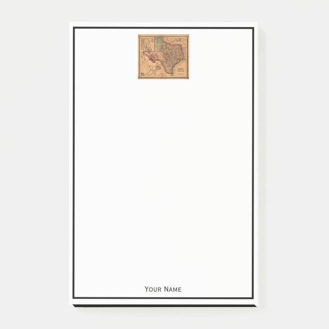 Antique Texas Map #1 Post-it Notes (Front)