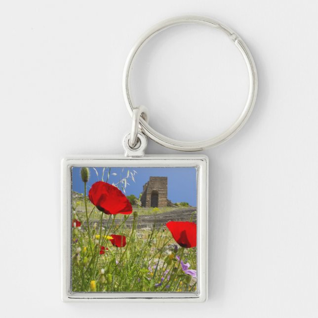 Antique theatre in Acropolis of Pergamon Key Ring (Front)