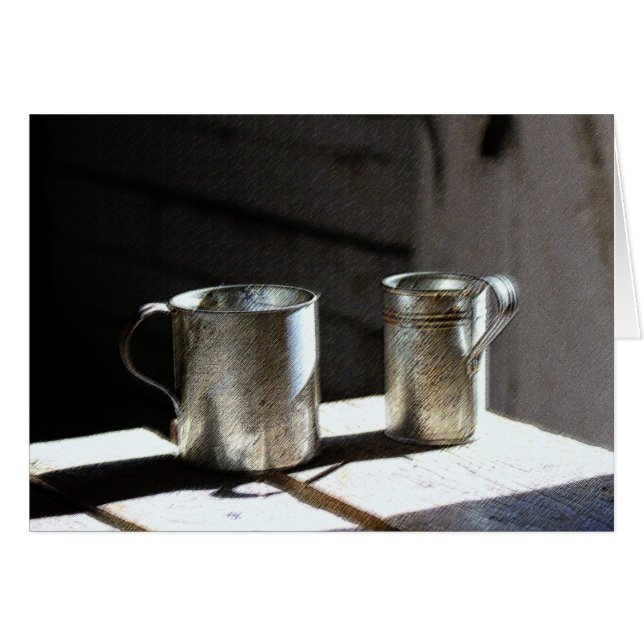 Antique Tin Cups (Front Horizontal)