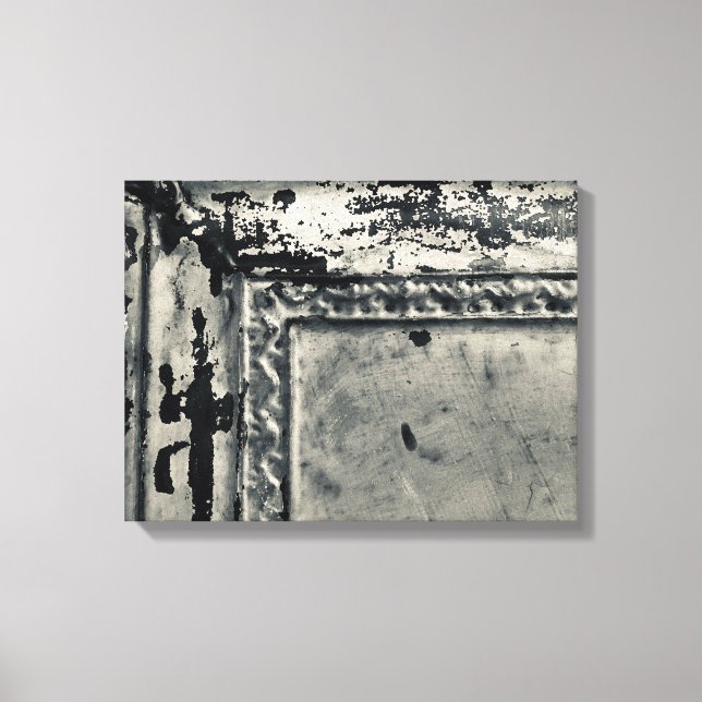 Antique Tin Tile Photo on Canvas Wall Art (Front)