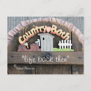antique toilet "hole cover" Postcard-customise Postcard