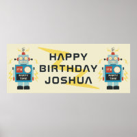 Antique Toy Robot Birthday