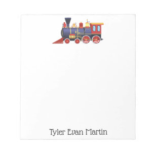 Antique Train Personalise Notepad