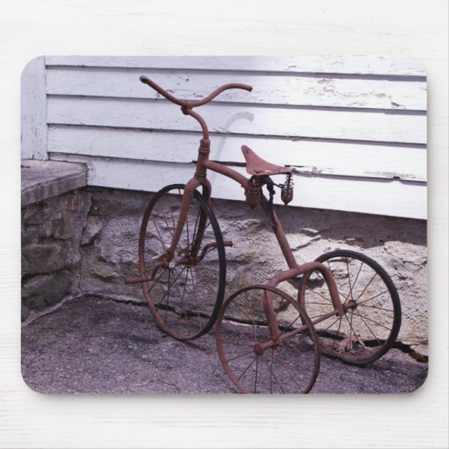 Antique Tricycle Mouse Pad (Front)