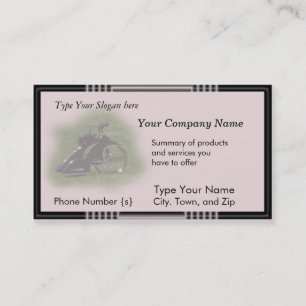Antique Trike card-customise Business Card