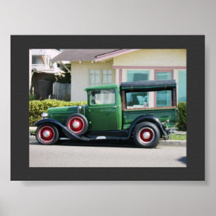 antique truck poster