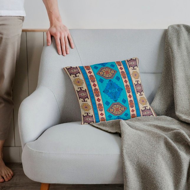 Antique Turkish Carpet Kilim Rug Cushion (Creator Uploaded)