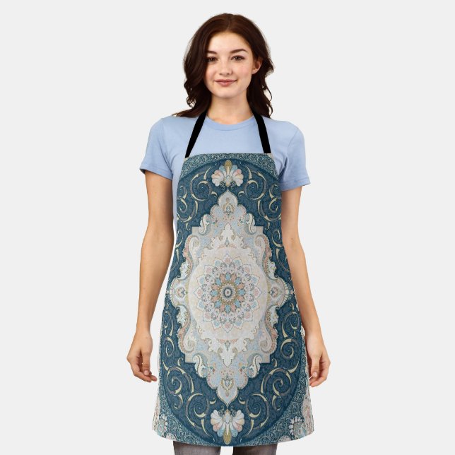 Antique Turkish Persian Carpet Rug   Apron (Worn)