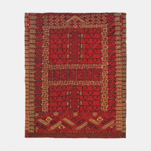 Antique Turkmen    design Fleece Blanket