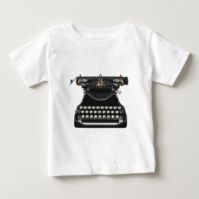 Antique Typewriter Baby T-Shirt (Front)
