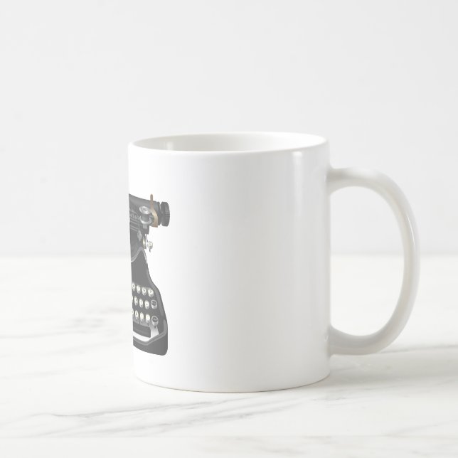 Antique Typewriter Coffee Mug (Right)