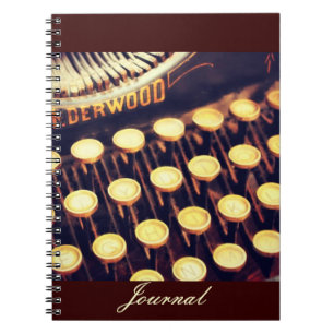 Antique Typewriter Keys Journal