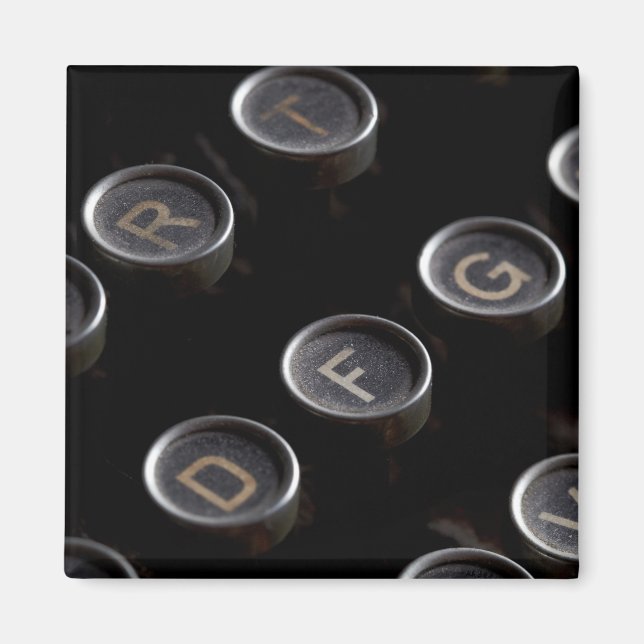 Antique Typewriter Keys Magnet (Front)