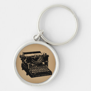 Antique Typewriter Old Fashioned Typewriter Key Ring