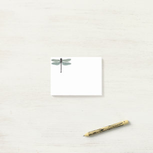 antique typographic vintage dragonfly post-it notes