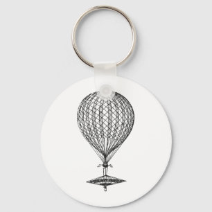Antique UFO Balloon 1 Key Ring