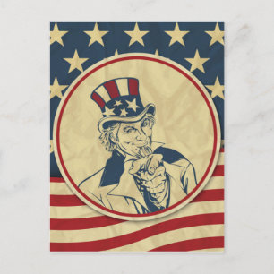 antique uncle sam postcard