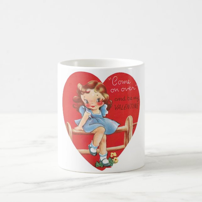 Antique Valentine Coffee Mug (Center)