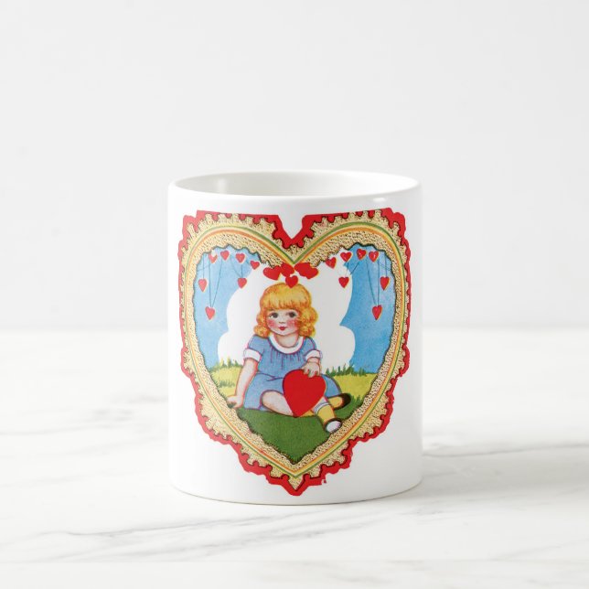Antique Valentine Coffee Mug (Center)