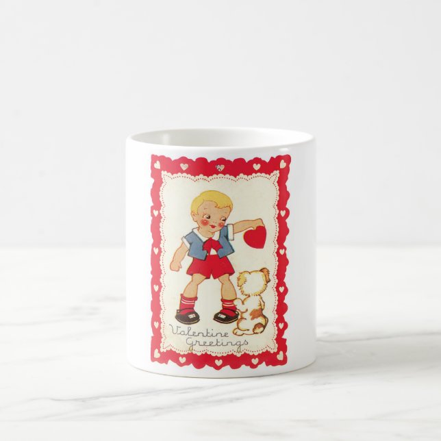Antique Valentine Coffee Mug (Center)